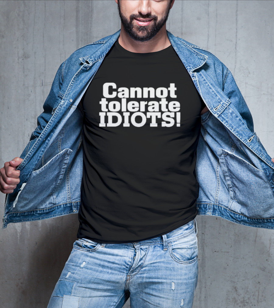 Zach Zimmerman Cannot Tolerate Idiots T-Shirt