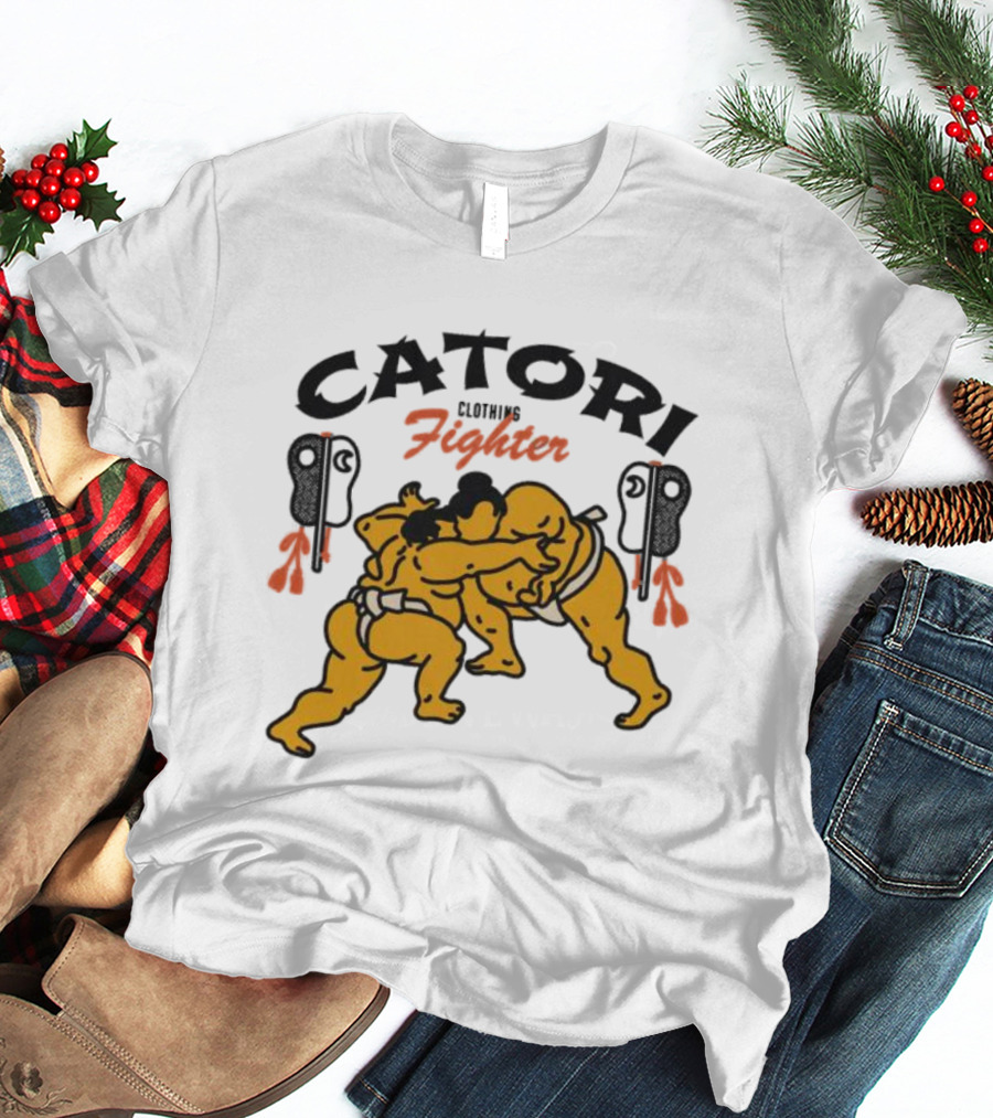Catori Clothing Fighter Sumo Wrestlers Embrace T-Shirt