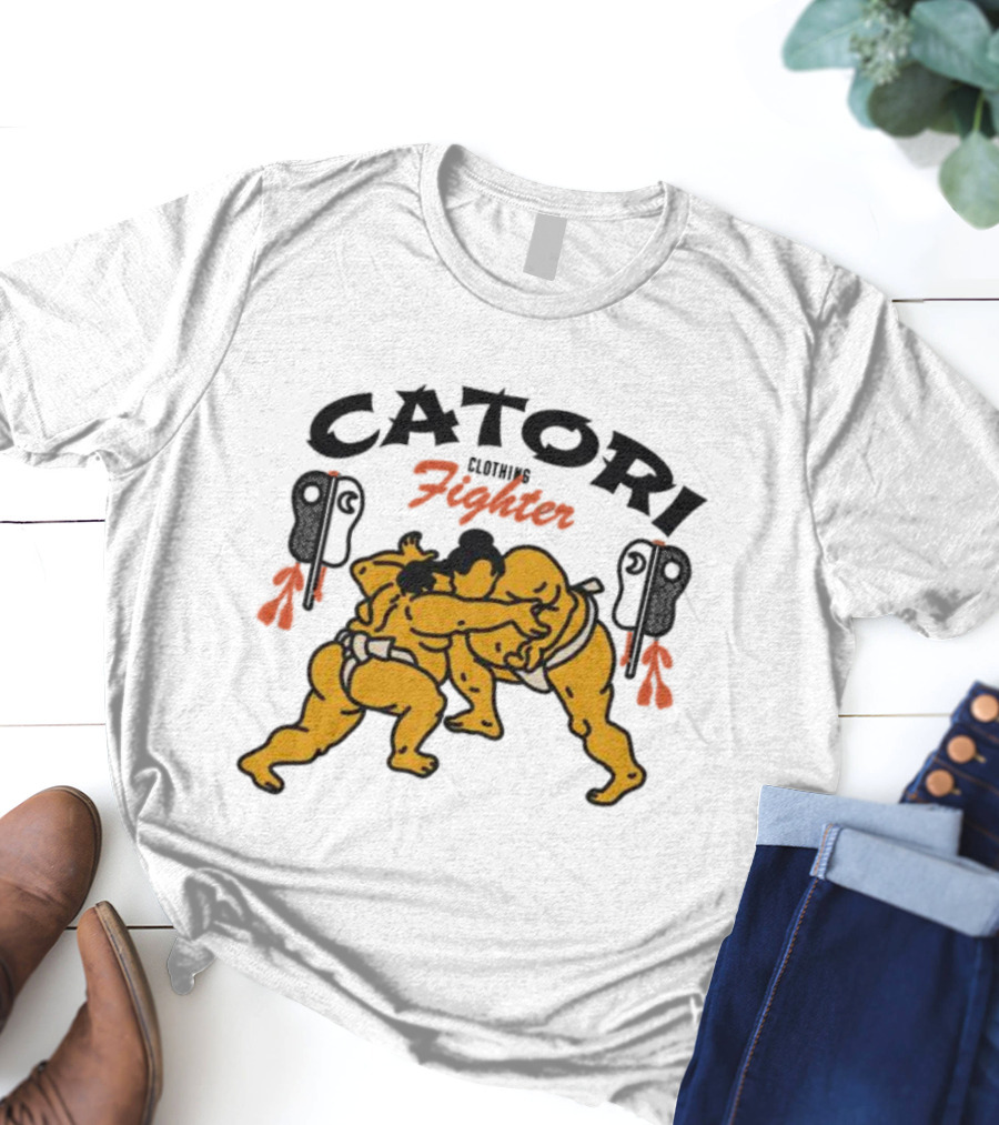 Catori Clothing Fighter Sumo Wrestlers Embrace T-Shirt