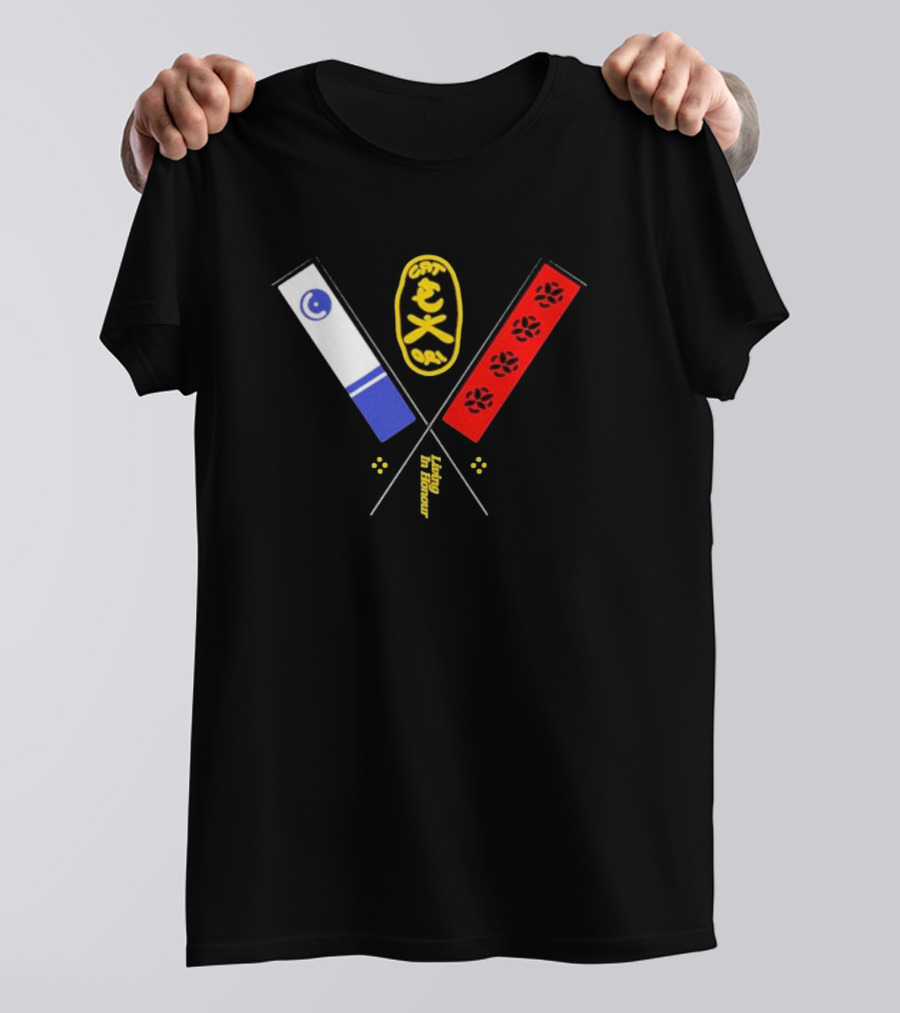 Catori Living In Honour CAT 91 Iconic Symbolic Flags With Paws T-Shirt