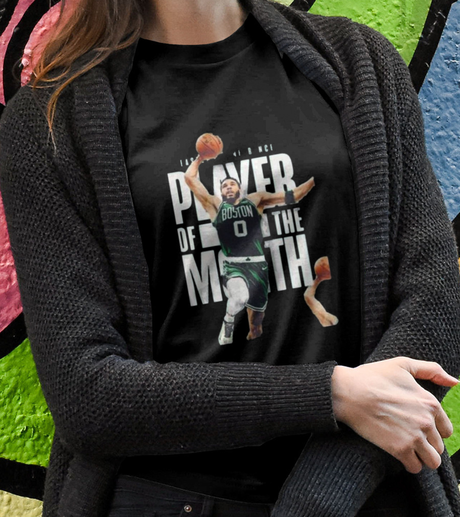 Congratulations Jayson Tatum Boston Player Of The Month Eastern Conference NBA T-Shirt