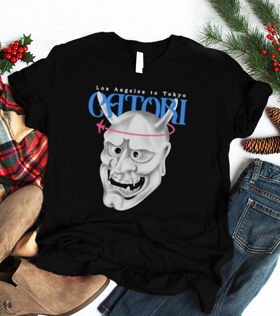 Los Angeles To Tokyo Catori Oni Mask T-Shirt