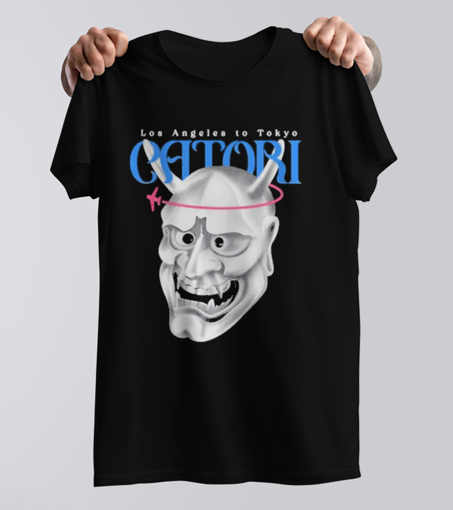 Los Angeles To Tokyo Catori Oni Mask T-Shirt