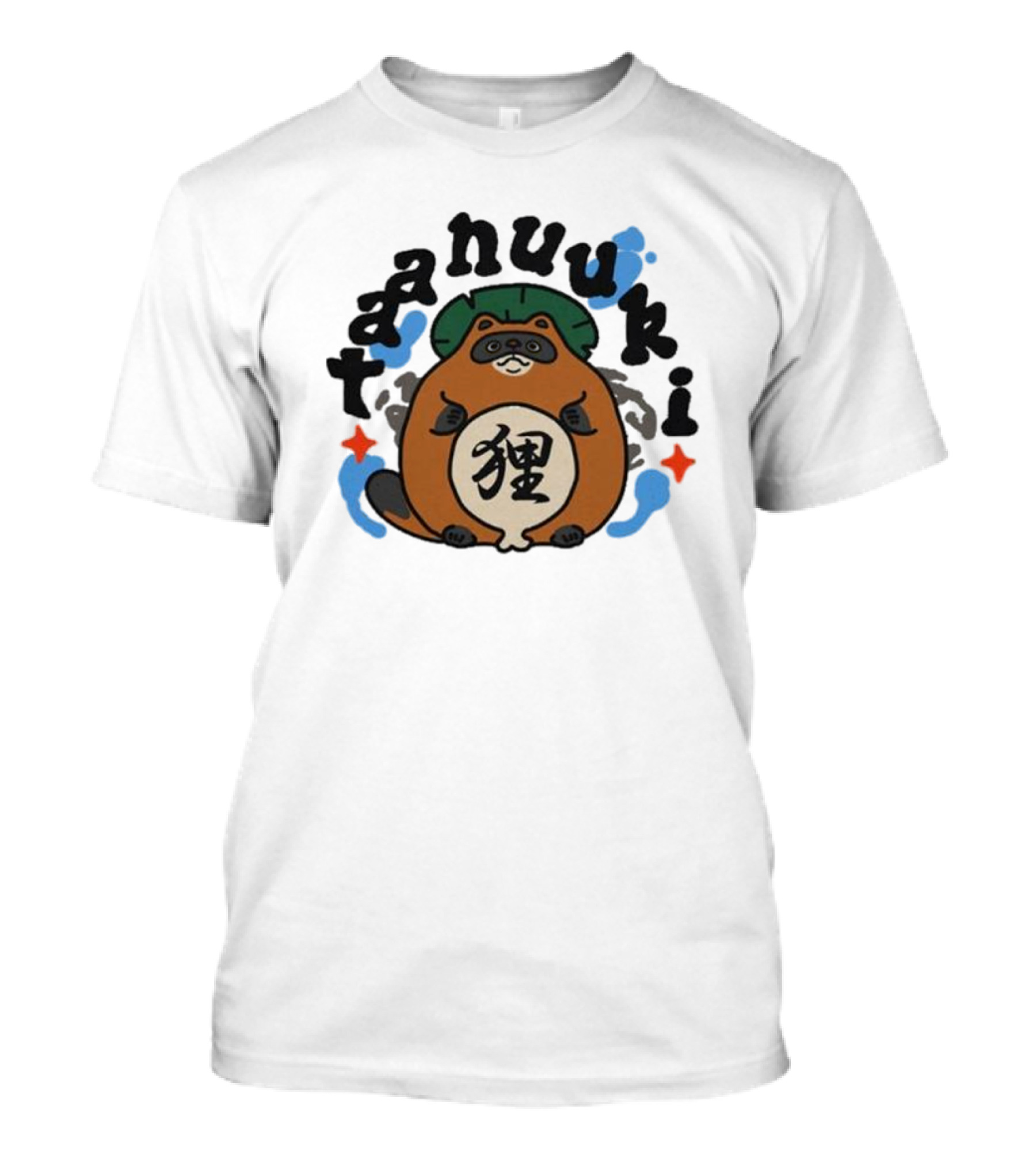 Tanuki Lucky Cat Kanji T-Shirt