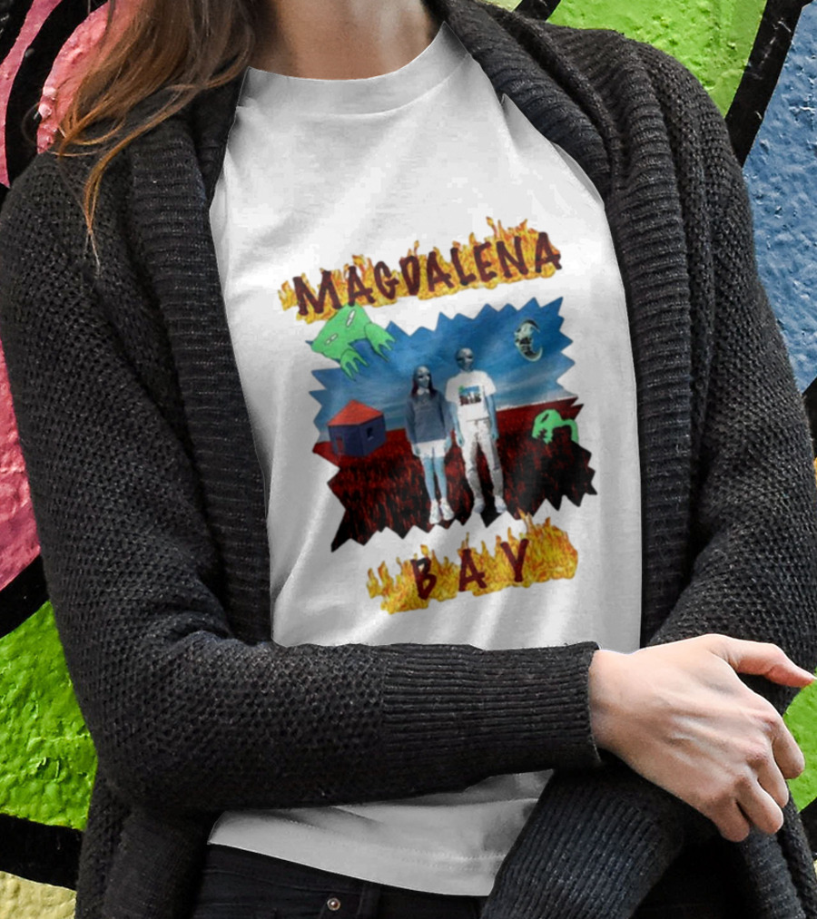 Magdalena Bay Mercurialworld Surreal Landscape With Alien Figures T-Shirt