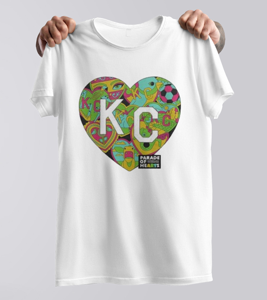 KC Heart Parade Of Hearts Multicolor T-Shirt