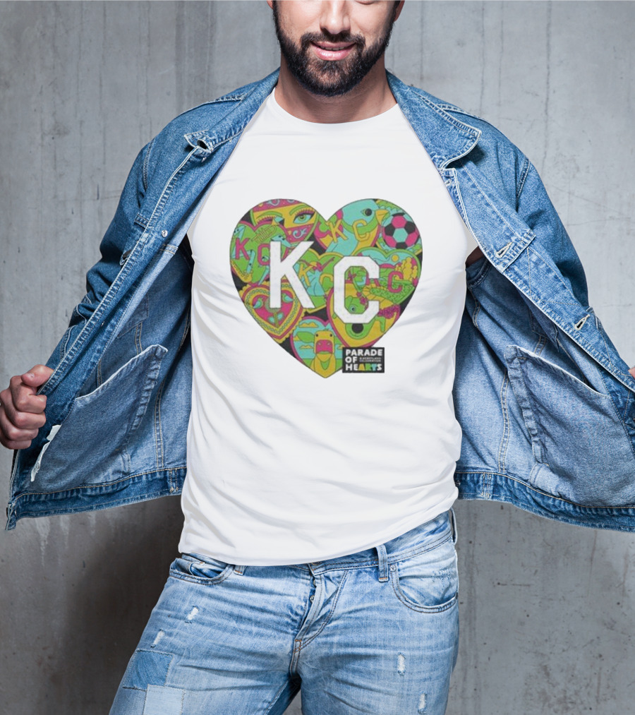 KC Heart Parade Of Hearts Multicolor T-Shirt