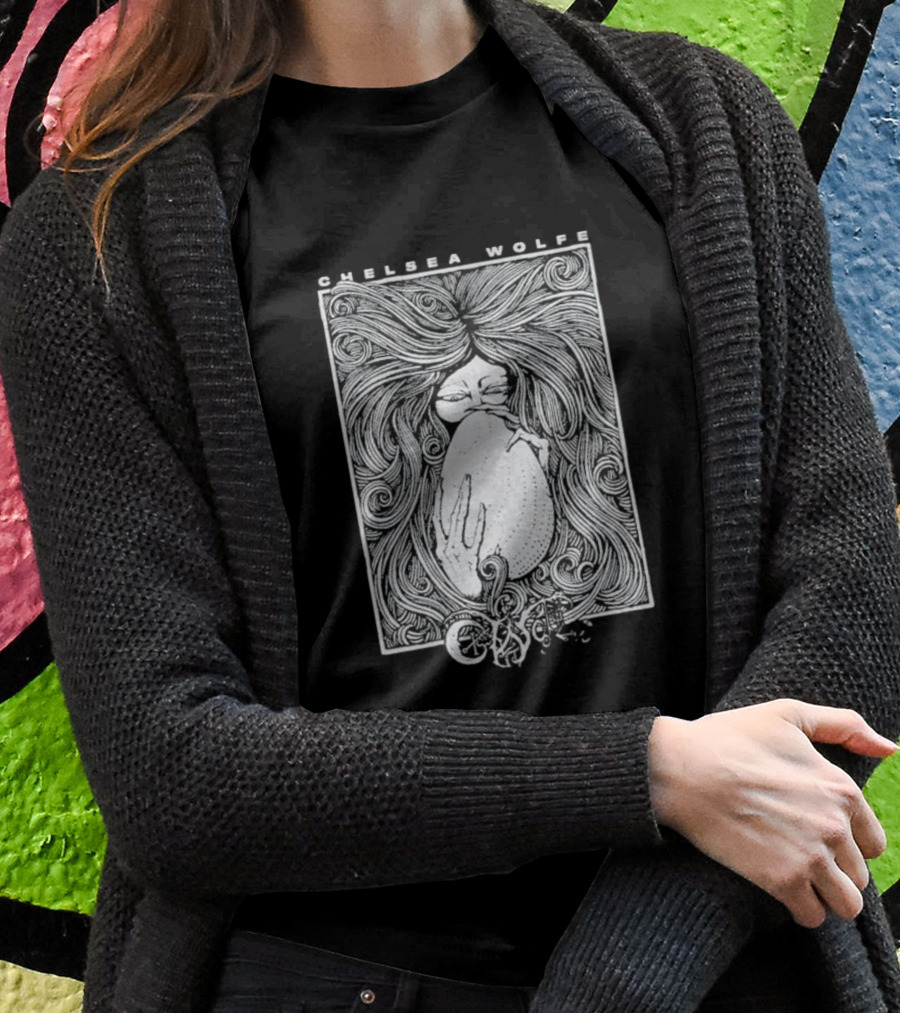 Chelsea Wolfe Karmazid Occult Psychedelic Art Nouveau T-Shirt
