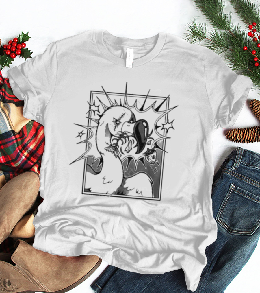 Flim Flam Ff Fishbone Flamingo Retro Cartoon T-Shirt