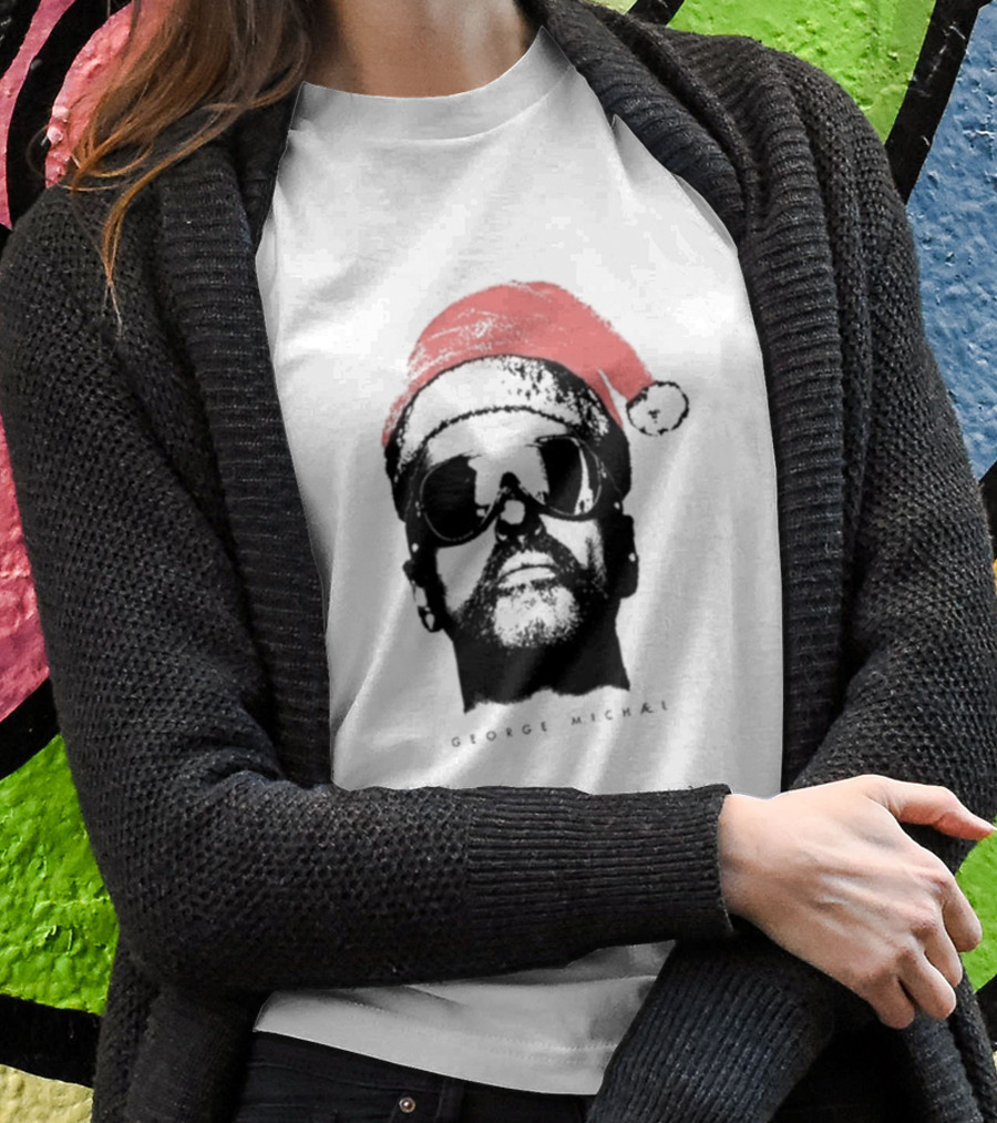 George Michael Santa Hat Christmas T-Shirt