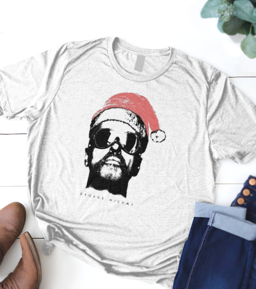 George Michael Santa Hat Christmas T-Shirt
