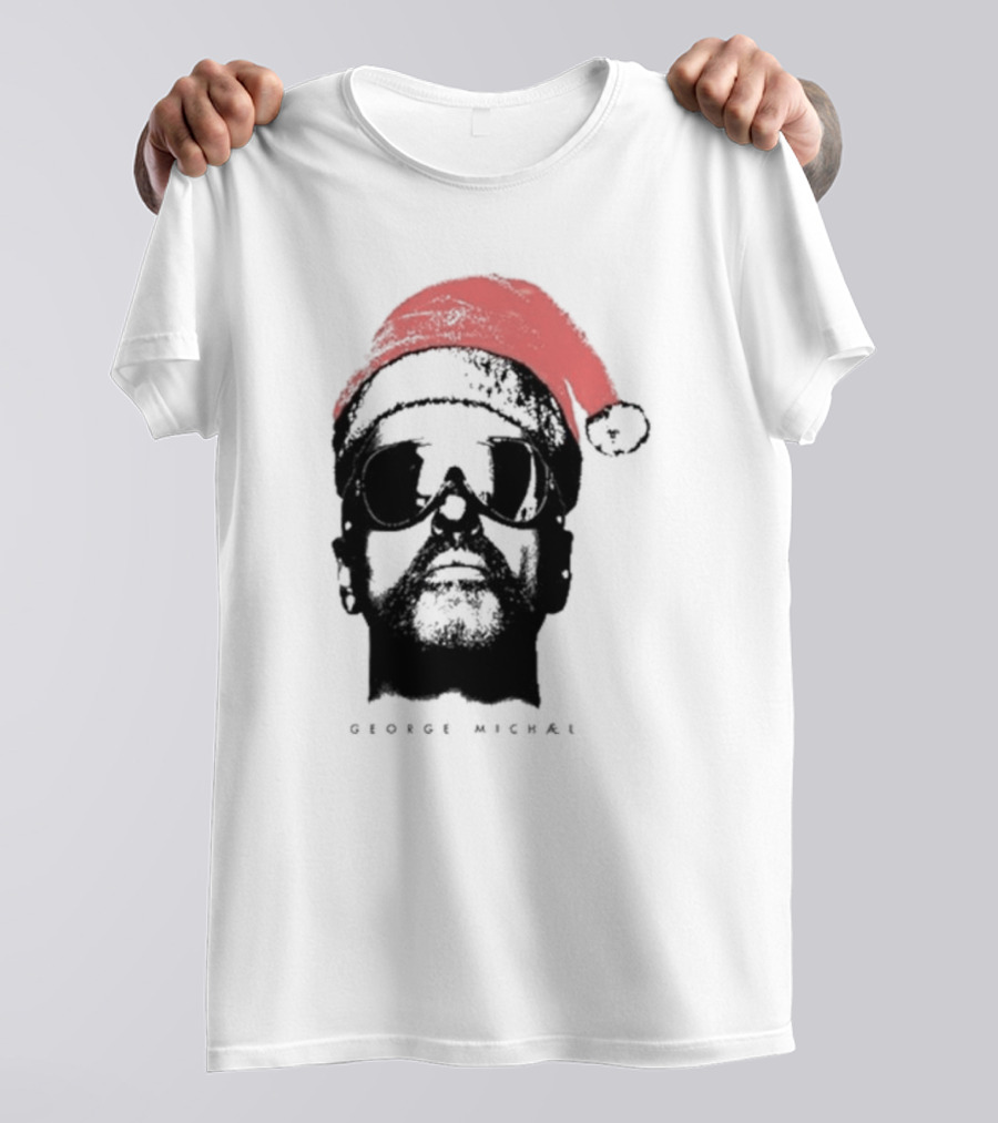 George Michael Santa Hat Christmas T-Shirt