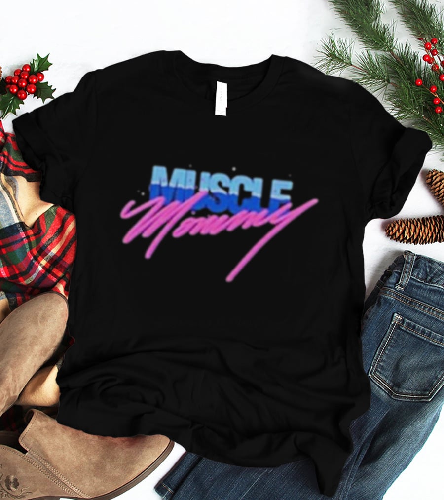 Muscle Mommy Retro Aesthetic 80s Style Vaporwave T-Shirt