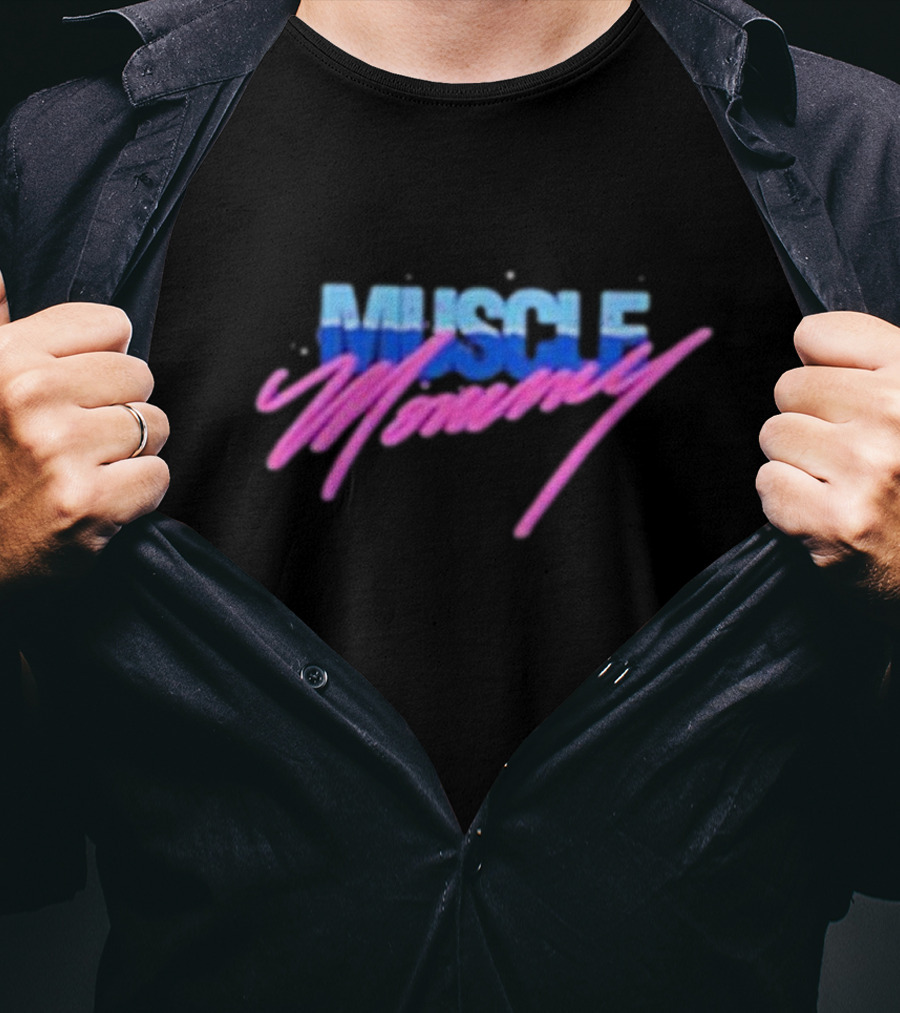 Muscle Mommy Retro Aesthetic 80s Style Vaporwave T-Shirt