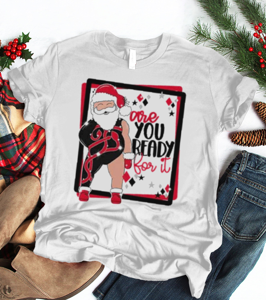 Reputation Taylor's Version Santa Are You Ready For It Santa Wrestler Patchwork Emo Goth T-Shirt