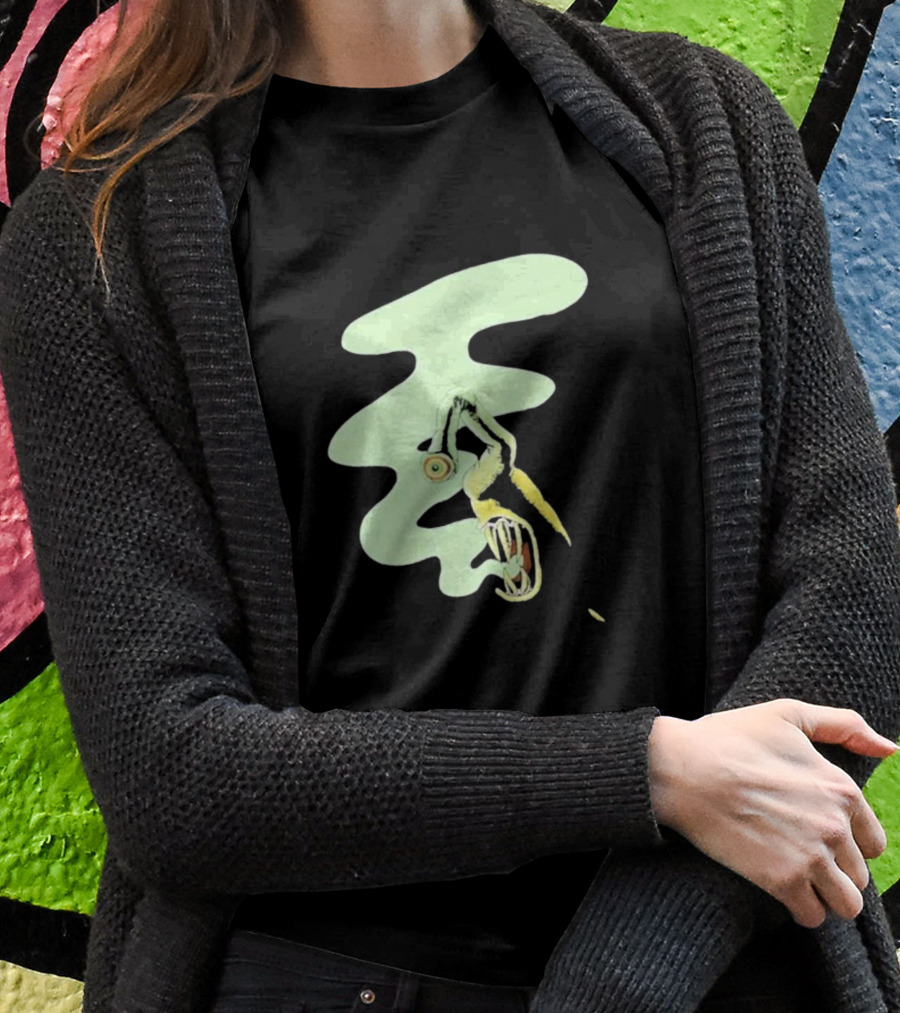 Whale Healer Surreal Creature With Abstract Eye And Vapor Trail T-Shirt