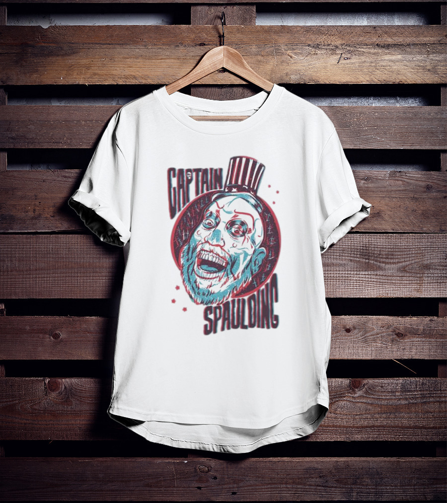Captain Spaulding 3D Portrait House Of 1000 Corpses T-Shirt