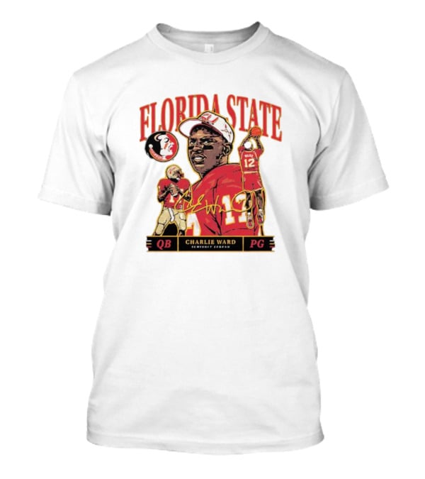 Florida State Charlie Ward Seminole Legend QB PG T-Shirt