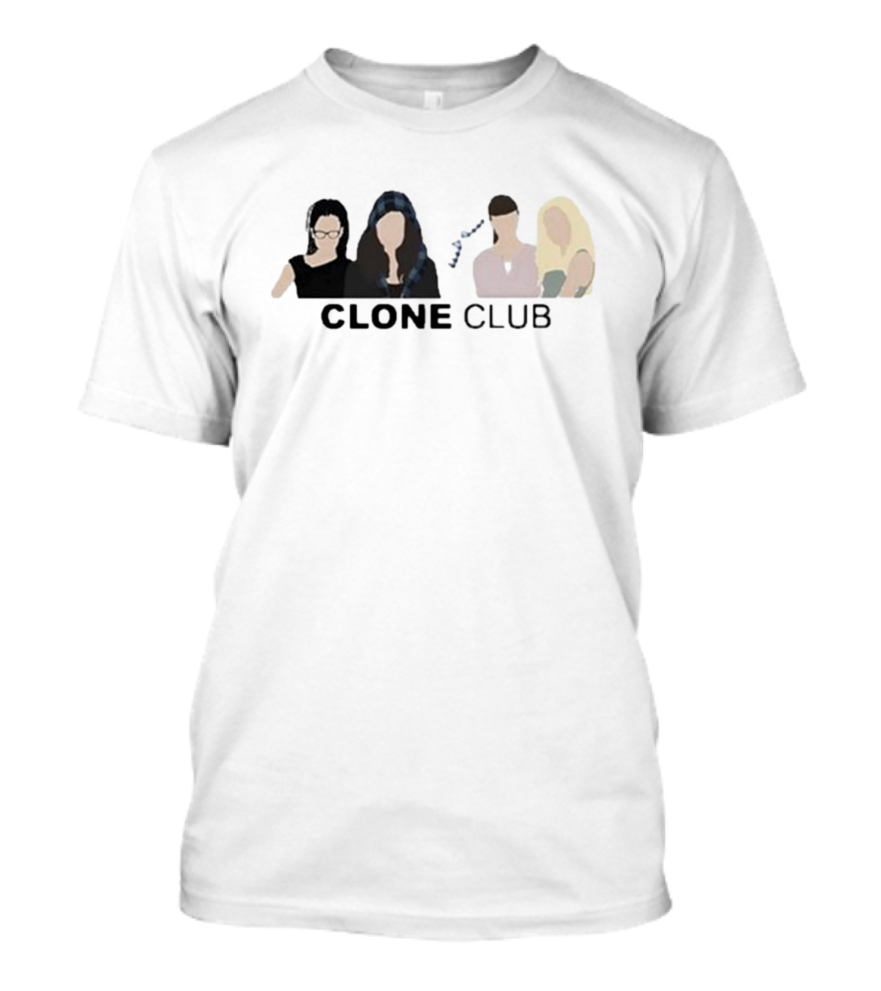 Orphan Black Clone Club Faces T-Shirt