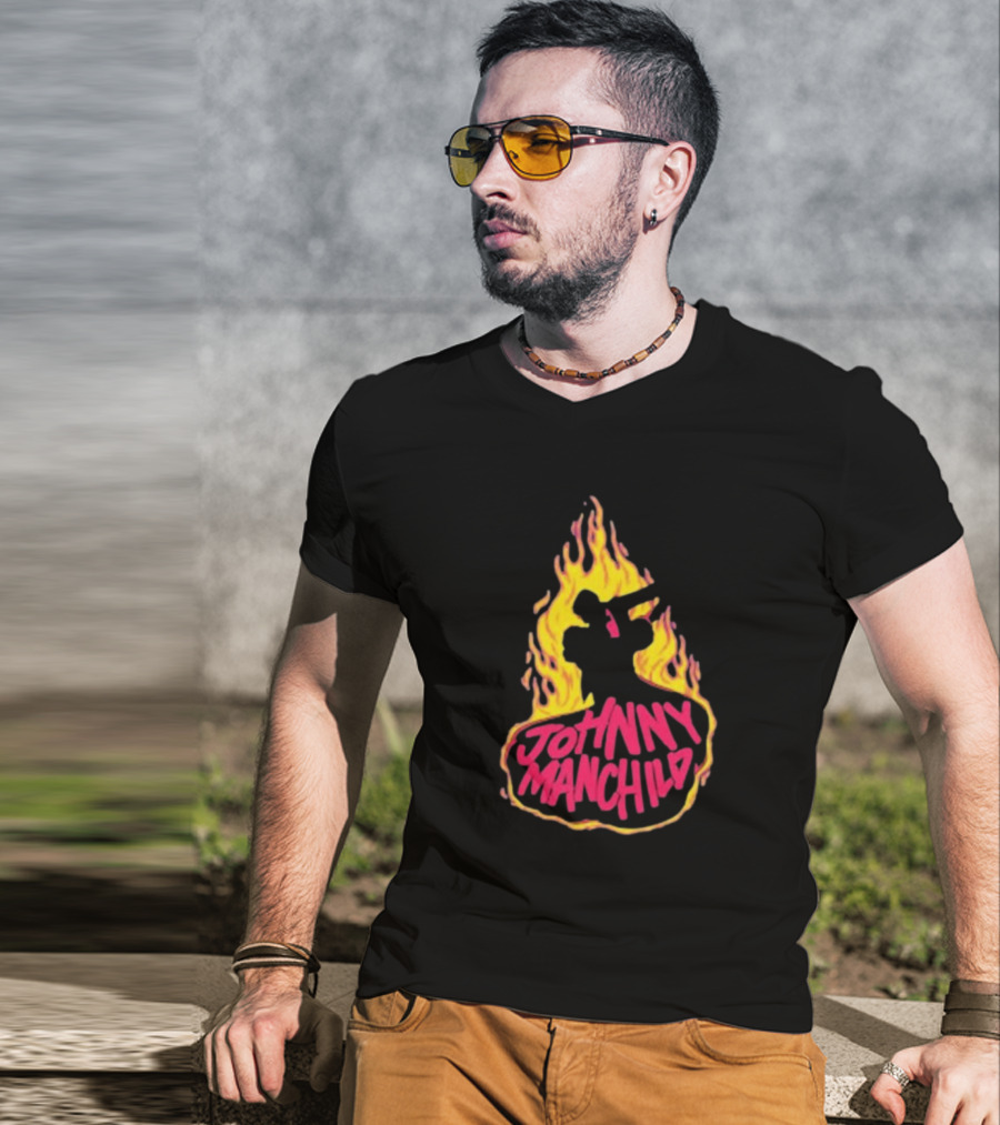 Johnny Manchild Fire Dance Silhouette Flame T-Shirt