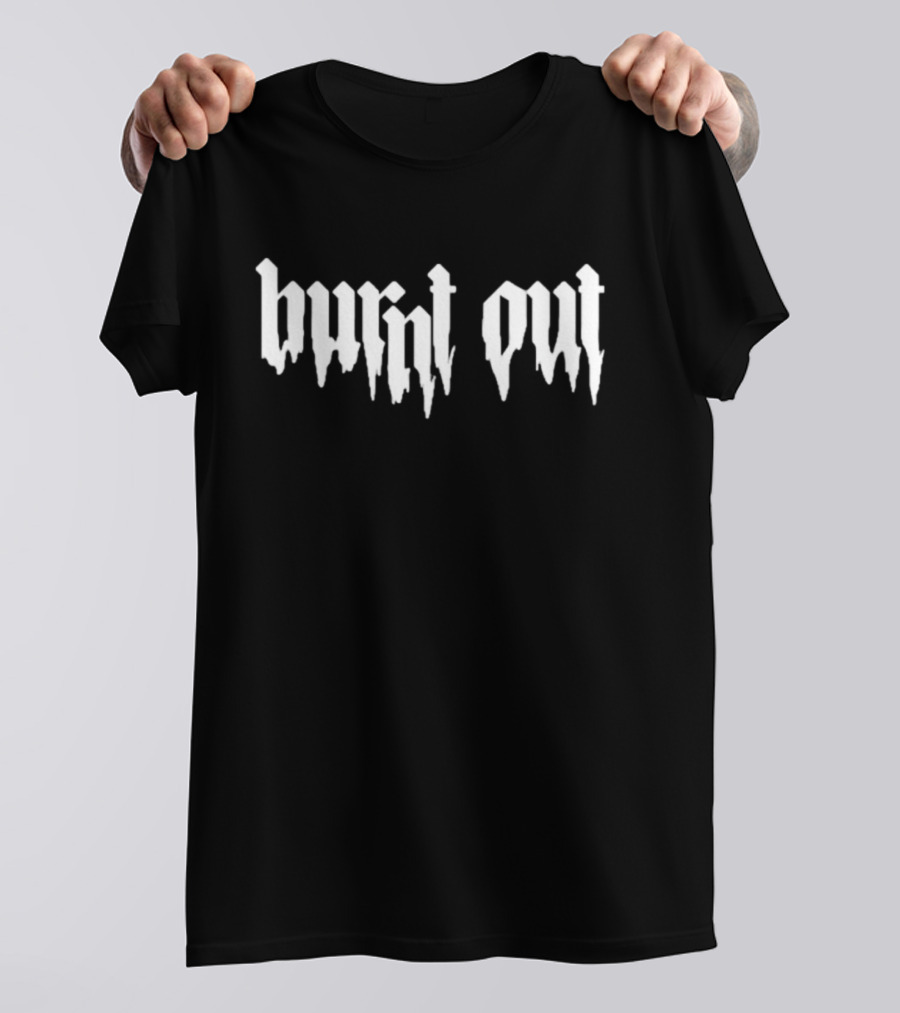 Burnt Out Gothic Blackletter T-Shirt
