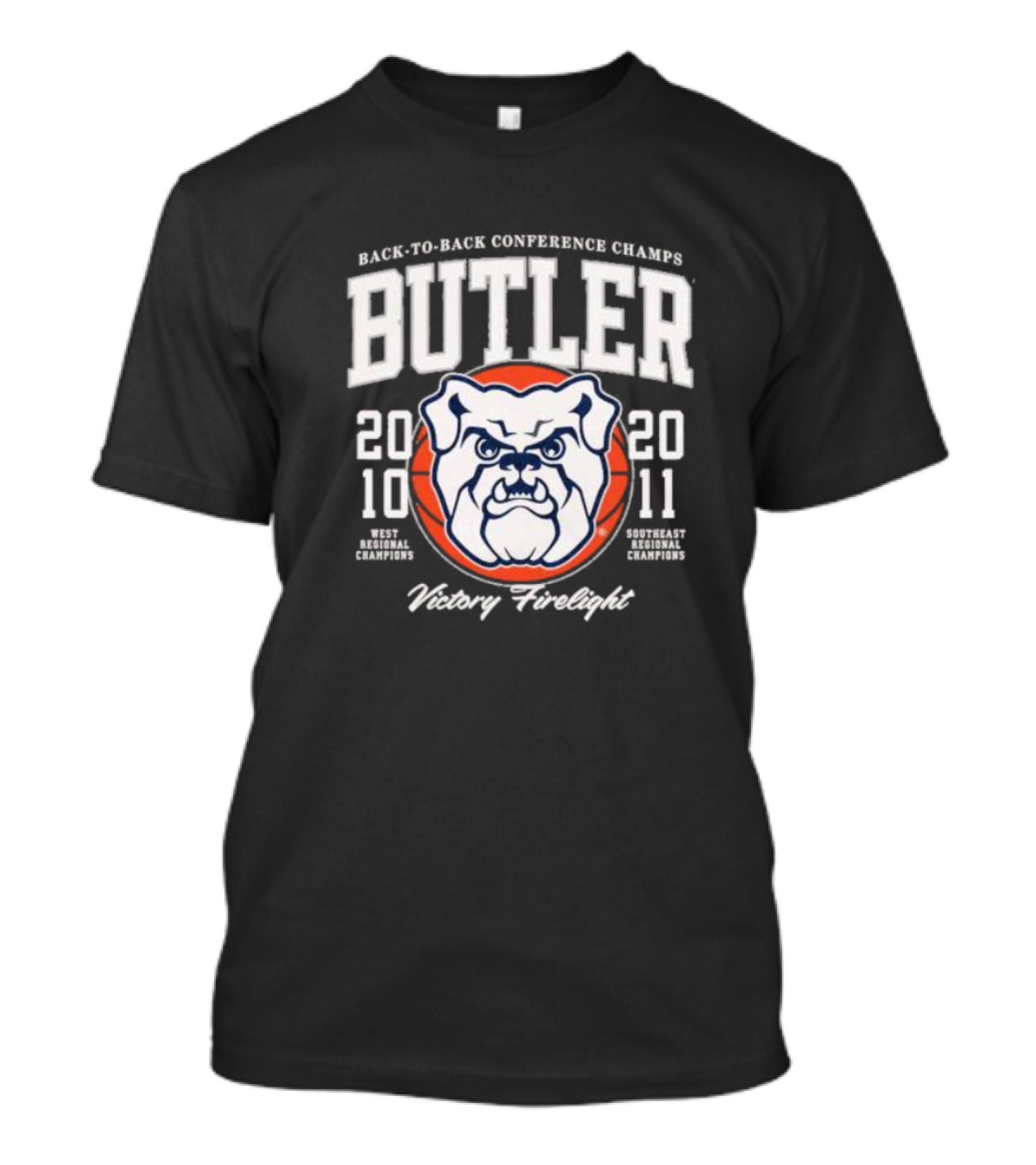 Back-to-Back Conference Champs Butler 2010 2011 Victory Firelight T-Shirt