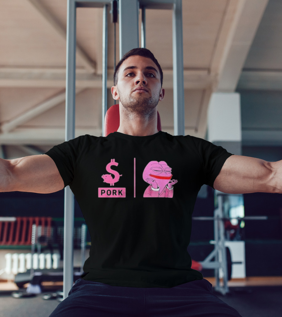 Pork $pork Pepe Meme Pink Frog T-Shirt