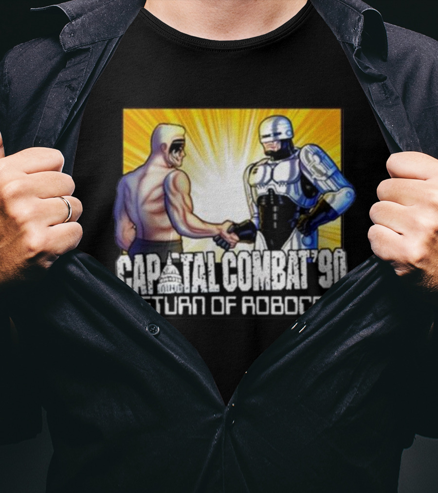 Capital Combat '90 Return Of Robocop Wrestling Encounter T-Shirt