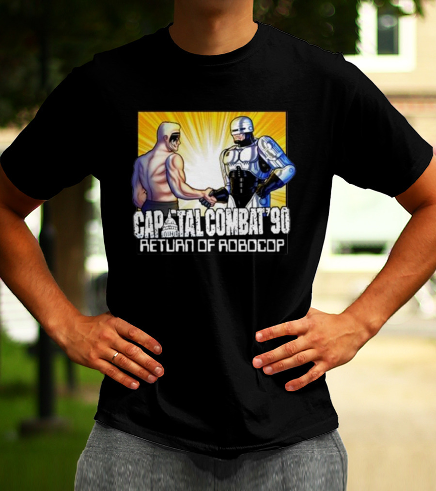 Capital Combat '90 Return Of Robocop Wrestling Encounter T-Shirt