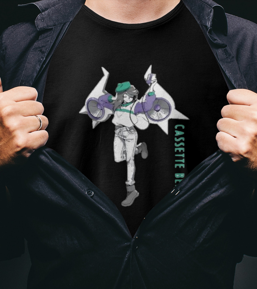 Cassette Beasts Retro Style Character With Boombox T-Shirt