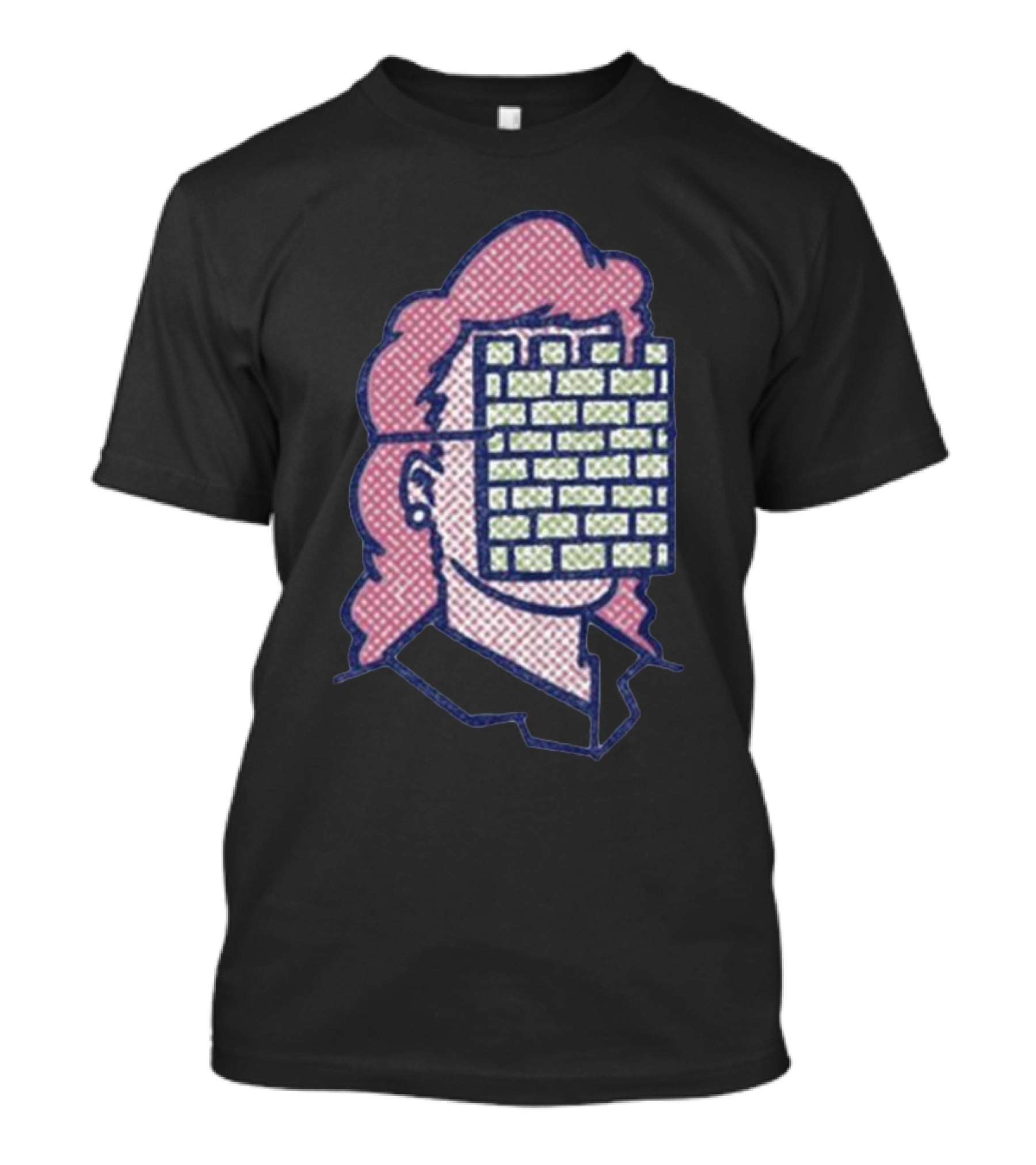 Castleface Records Gal Friday Brick Wall Face Mullet T-Shirt