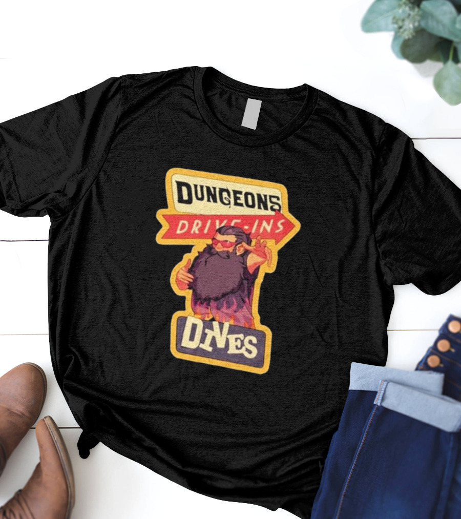 Dungeons Drive-Ins Dives Catskullery Senshi T-Shirt