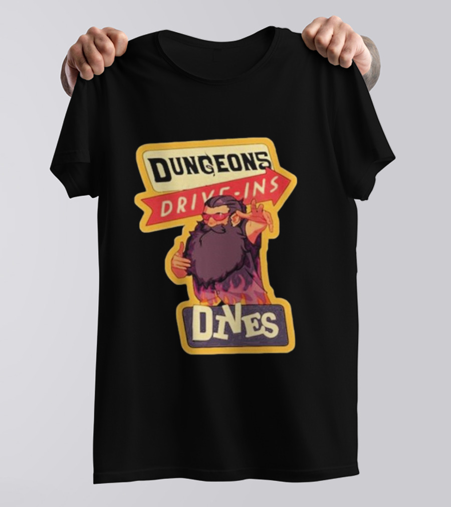 Dungeons Drive-Ins Dives Catskullery Senshi T-Shirt