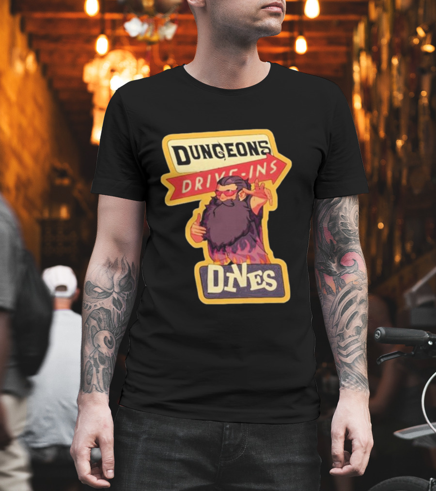 Dungeons Drive-Ins Dives Catskullery Senshi T-Shirt