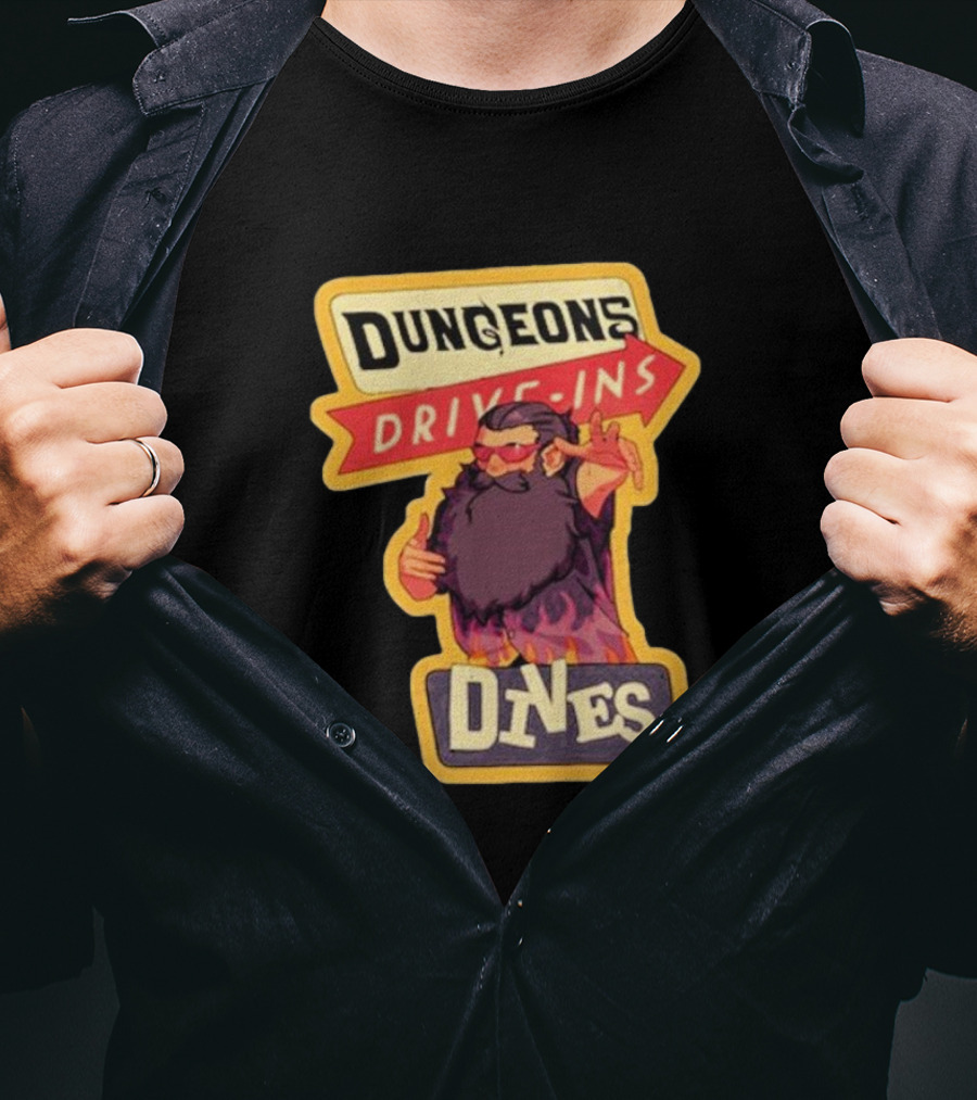 Dungeons Drive-Ins Dives Catskullery Senshi T-Shirt
