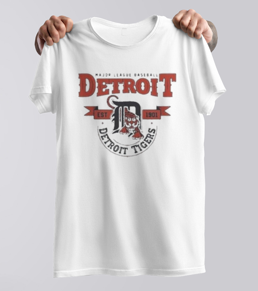 Major League Baseball Detroit Tigers Est 1901 T-Shirt