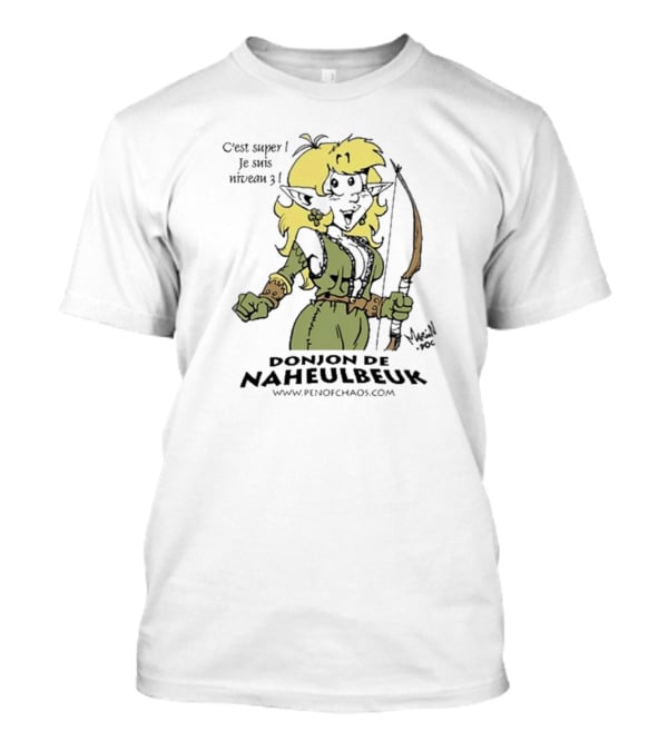 C’est Super Je Suis Niveau 3 Donjon De Naheulbeuk Pen Of Chaos Mage Elf Character T-Shirt