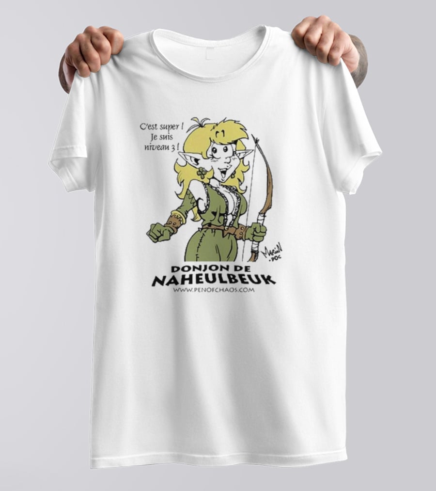 C’est Super Je Suis Niveau 3 Donjon De Naheulbeuk Pen Of Chaos Mage Elf Character T-Shirt