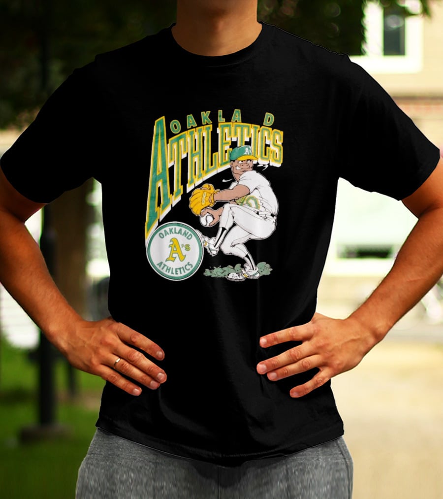 Oakland Athletics Vintage 1990s MLB Caricature A's T-Shirt