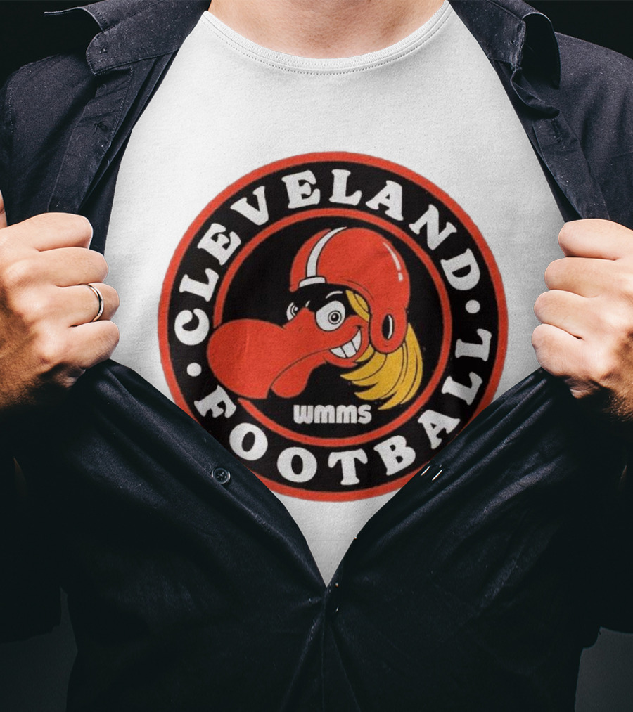 WMMS Cleveland Football 100.7 FM NFL Browns T-Shirt