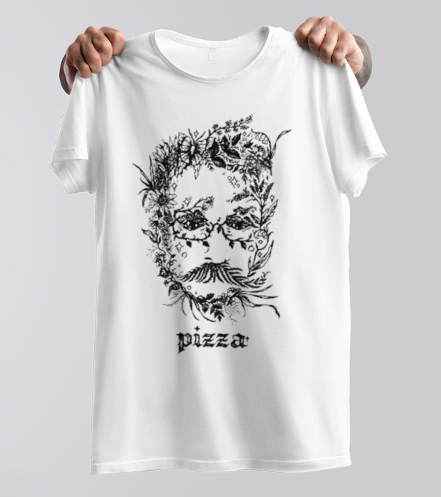 Johngreenwritesbooks Pizzamas Botanical Pizza Face T-Shirt