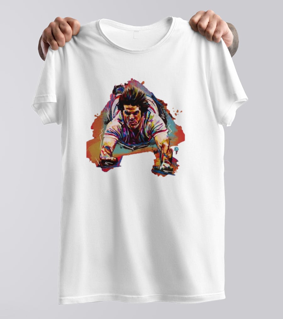 Pete Rose Sliding Action – Shawn Voelker T-Shirt