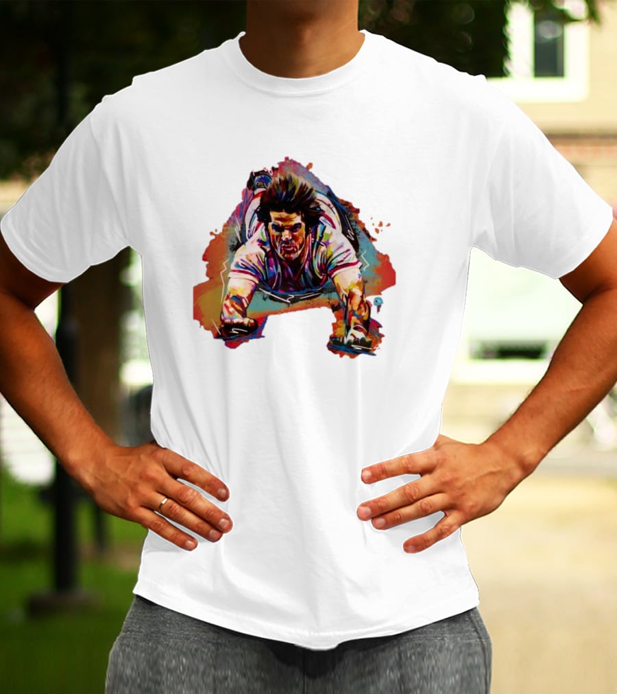 Pete Rose Sliding Action – Shawn Voelker T-Shirt