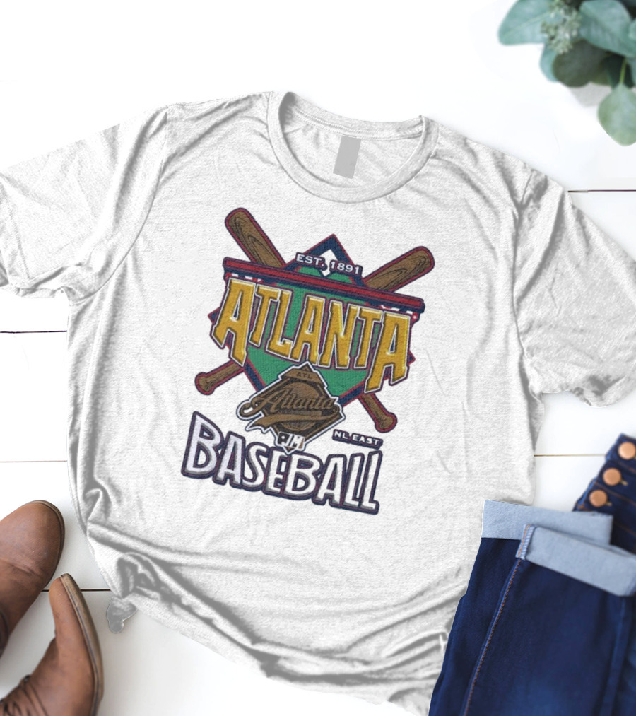 Atlanta Baseball EST 1891 NL East ATL T-Shirt