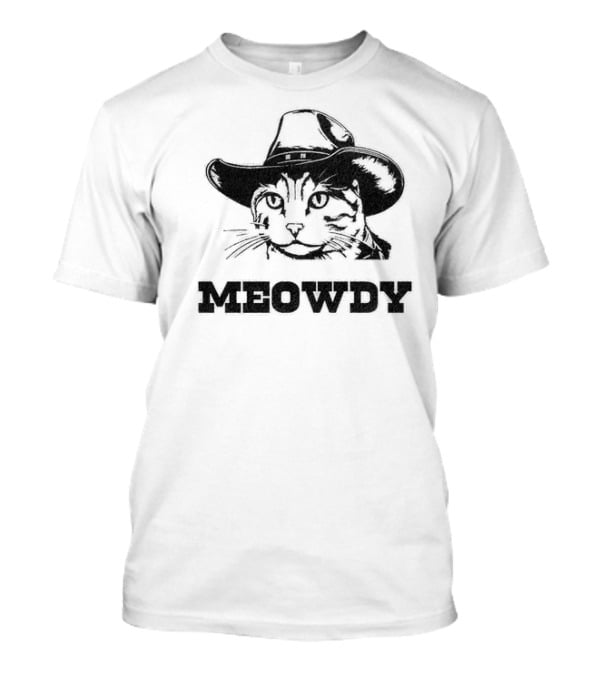 Meowdy Cowboy Cat Hat T-Shirt