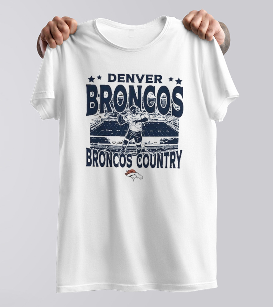 Denver Broncos Broncos Country Vintage Stadium Game Day Football T-Shirt