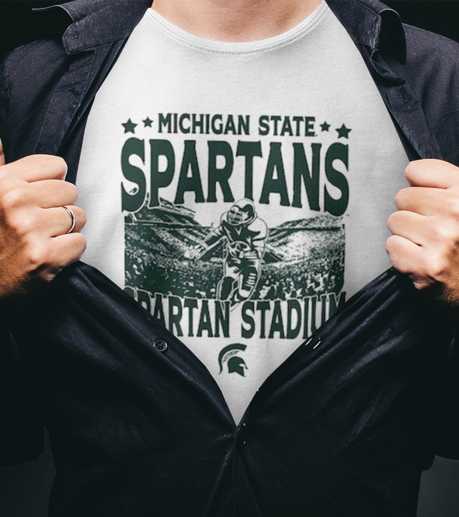Michigan State Spartans Spartan Stadium Vintage Gameday T-Shirt