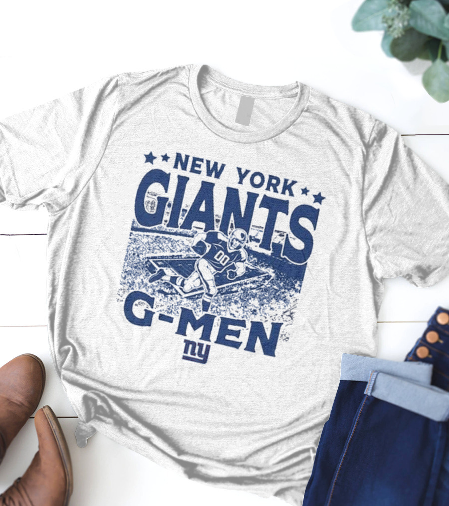 New York Giants Gameday G-Men Vintage Stadium Football T-Shirt