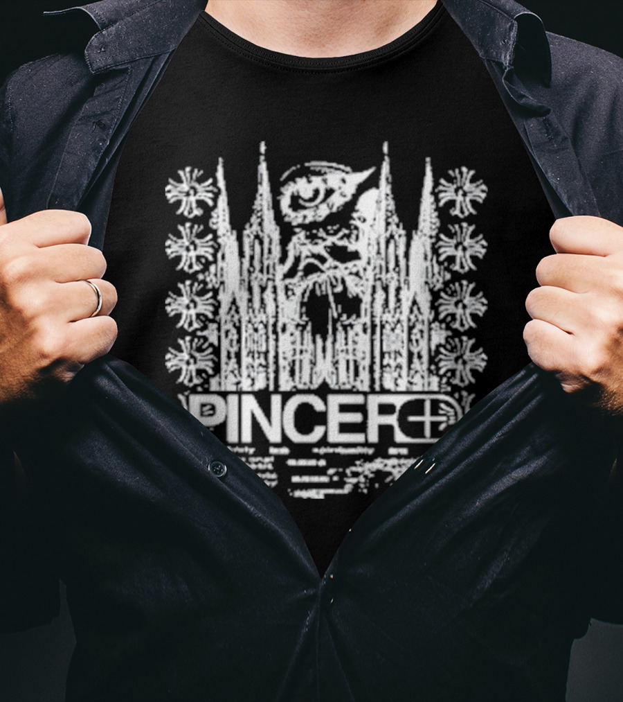 Pincer+ Cathedral Authority Symbol Spirituality Power T-Shirt