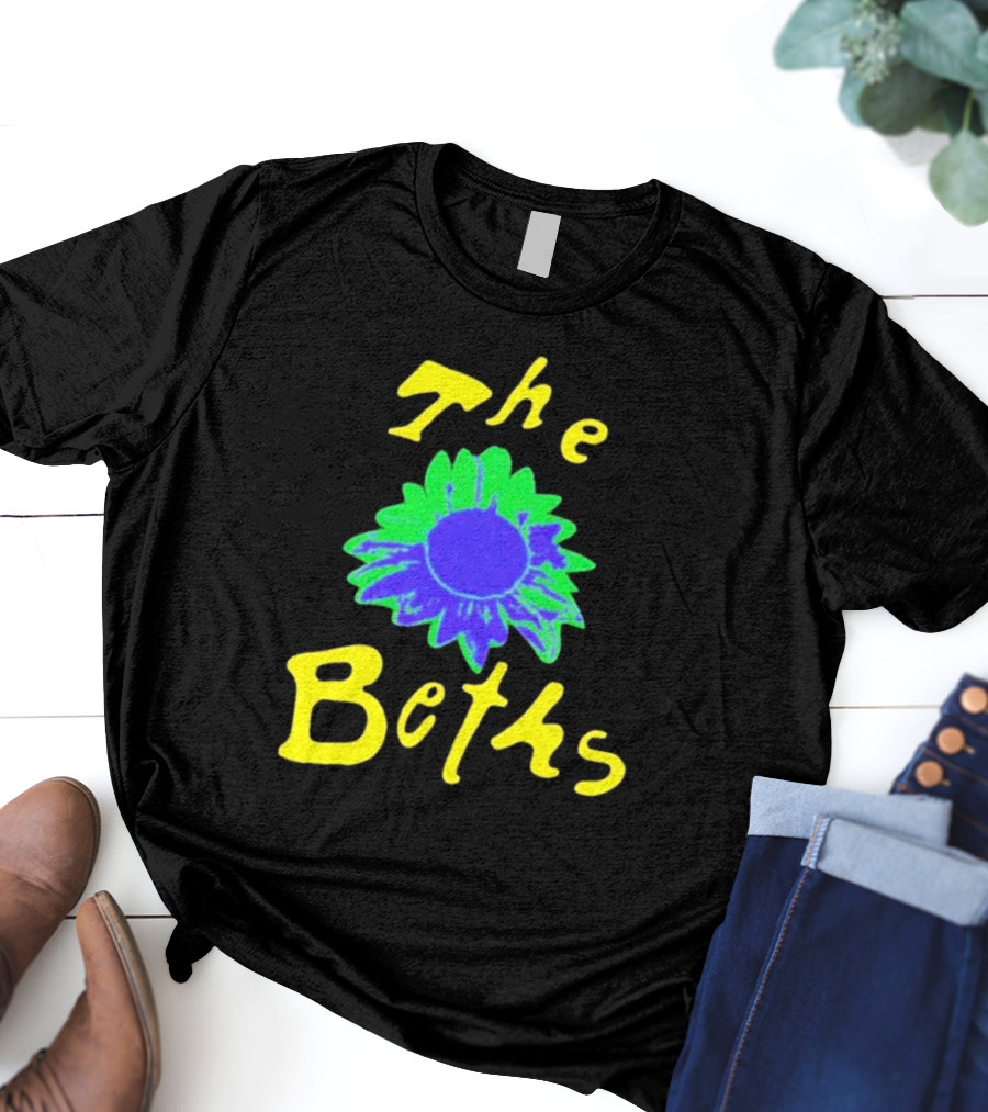 The Beths Bright Blue Green Flower T-Shirt